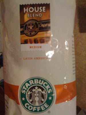 photo of Starbucks House Blend package