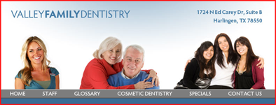 image of Valley Dentistry web site